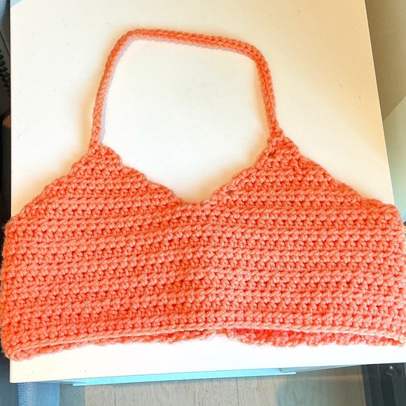 Coral summer halter top - Picture 1 of 1